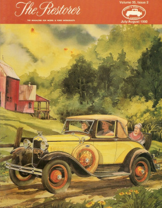 THE RESTORER - MODEL A - 1990 JULY/AUG - FIRE ENGINES, SPINDLE BOLT BUSHINGS